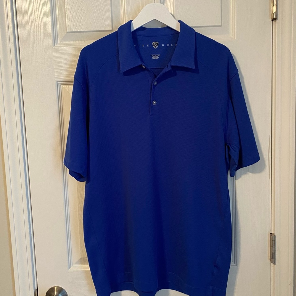 Men’s Nike Golf Blue Short Sleeve Polo Shirt Size XL‎